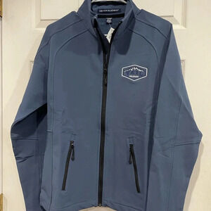 Vail Colorado Women’s Size L Large Soft Shell Blue Jacket NWT Devon & Jones